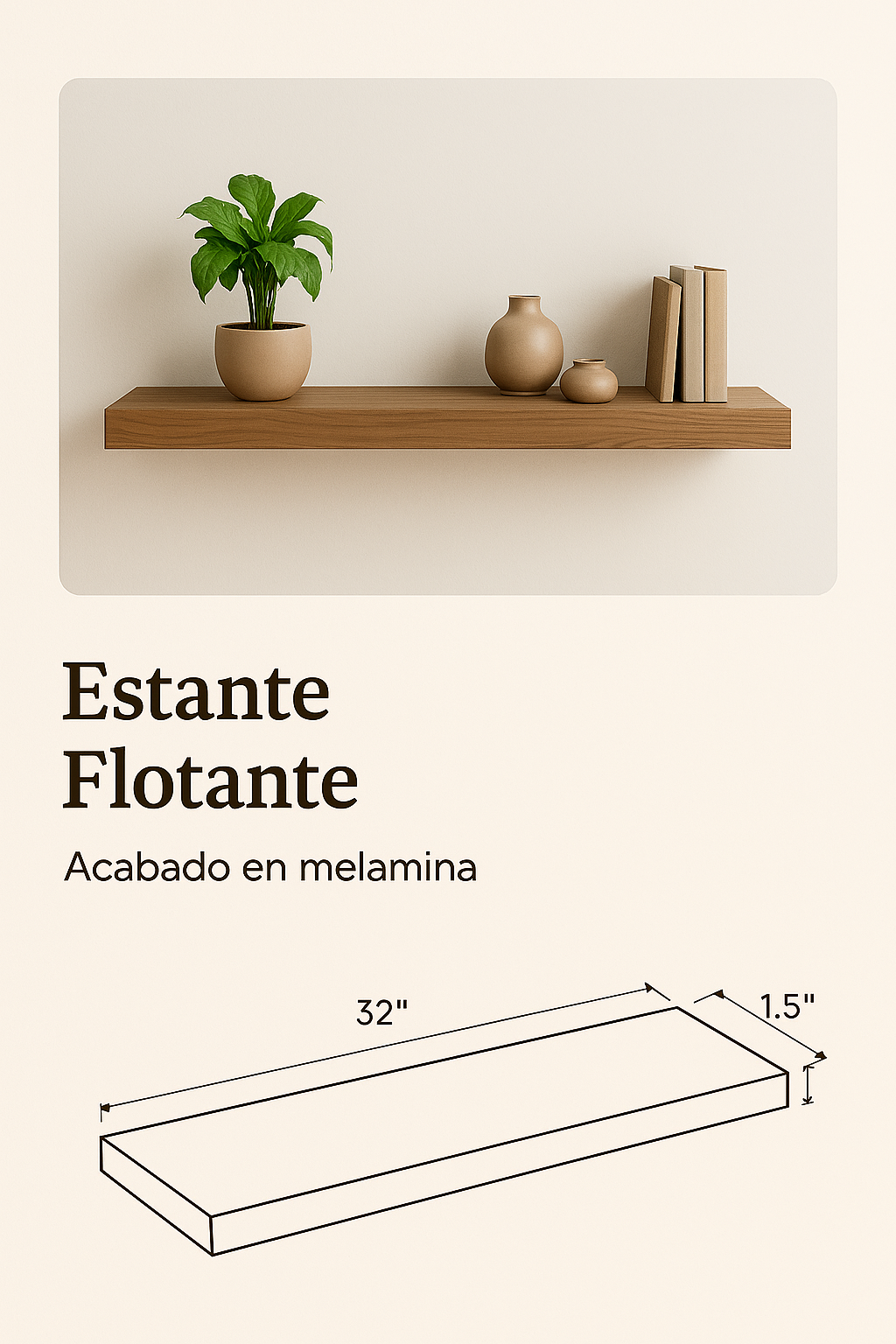 Estante flotante